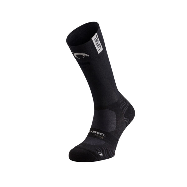 Calcetín compresivo trail Lurbel Stone Pro. Zona plantar con ventilacón canalizada